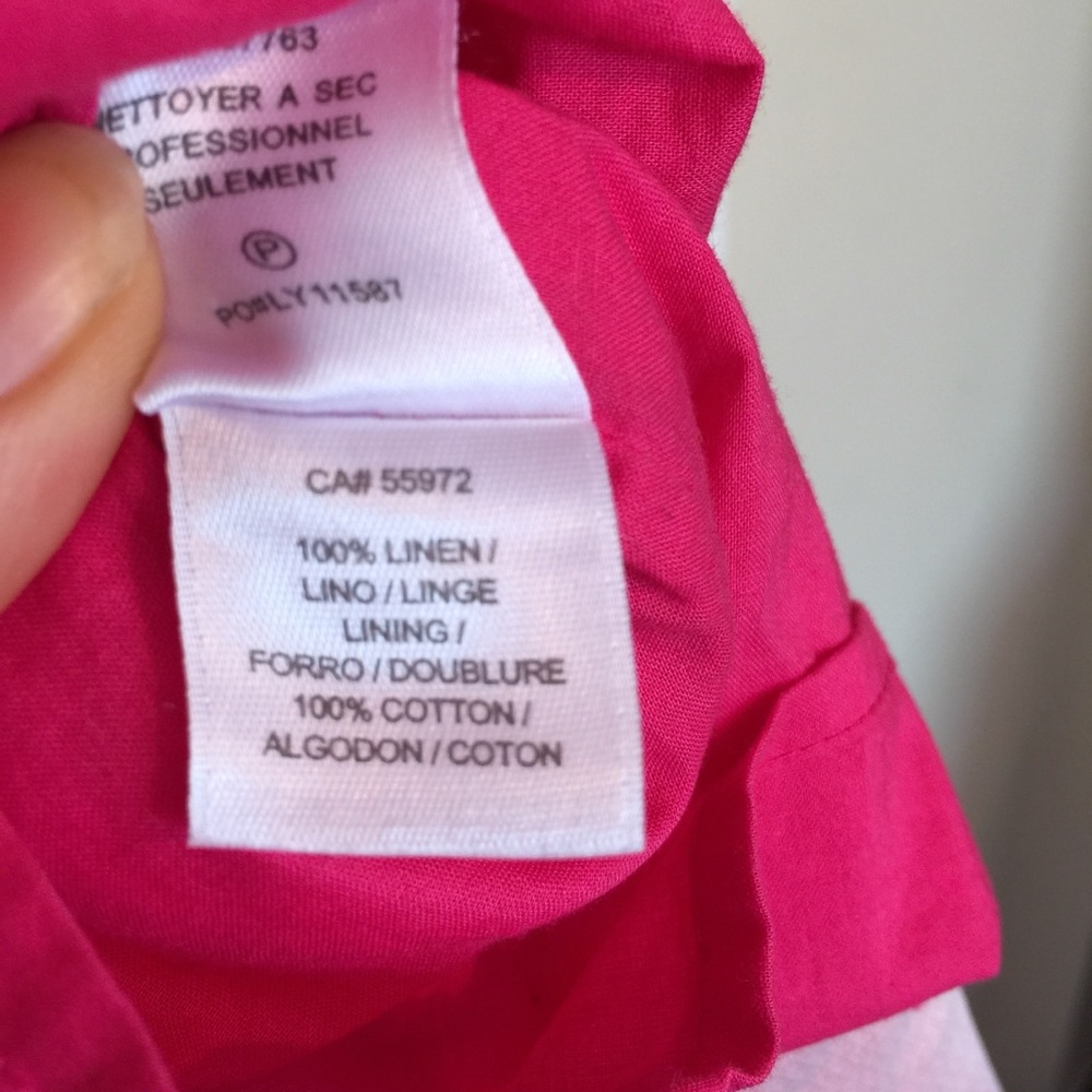 Pink Linen Dress - Picture 8 of 8